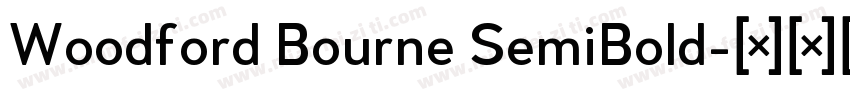 Woodford Bourne SemiBold字体转换